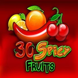 30 Spicy Fruits online game logo by Amusnet Interactive on roulettinoscasino.com