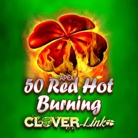 Enjoy 50 Red Hot Burning Clover Links by Novomatic – logo hosted on roulettinoscasino.com