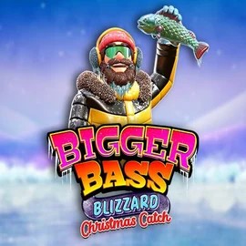 Bigger Bass Blizzard Christmas Catch online game logo by Pragmatic Play on roulettinoscasino.com