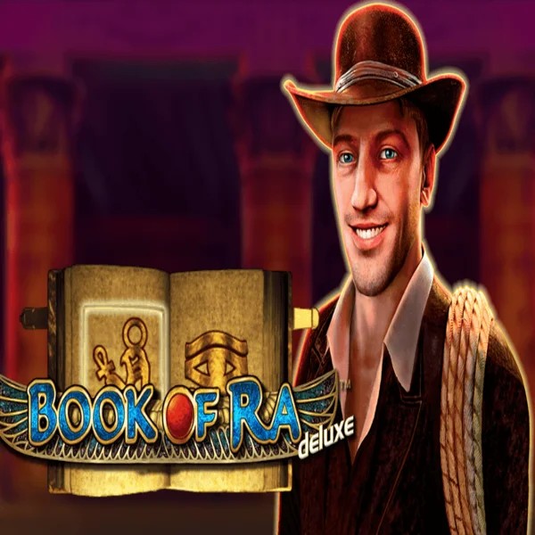 Book of Ra Deluxe logo by Novomatic Roulettino Casino