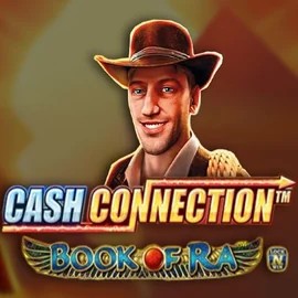 Cash Connection Book Of Ra by Novomatic, showcased at roulettinoscasino.com – game logo