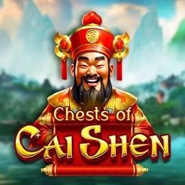 Chests of Cai Shen online game logo by Pragmatic Play on roulettinoscasino.com