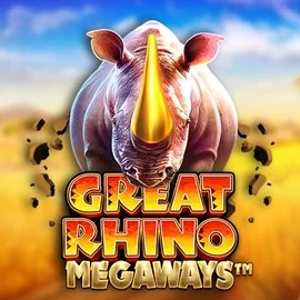 Great Rhino Megaways slot logo by Pragmatic Play at Roulettino Casino