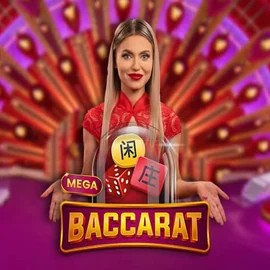 Mega Baccarat logo by Pragmatic Play at Roulettino Casino